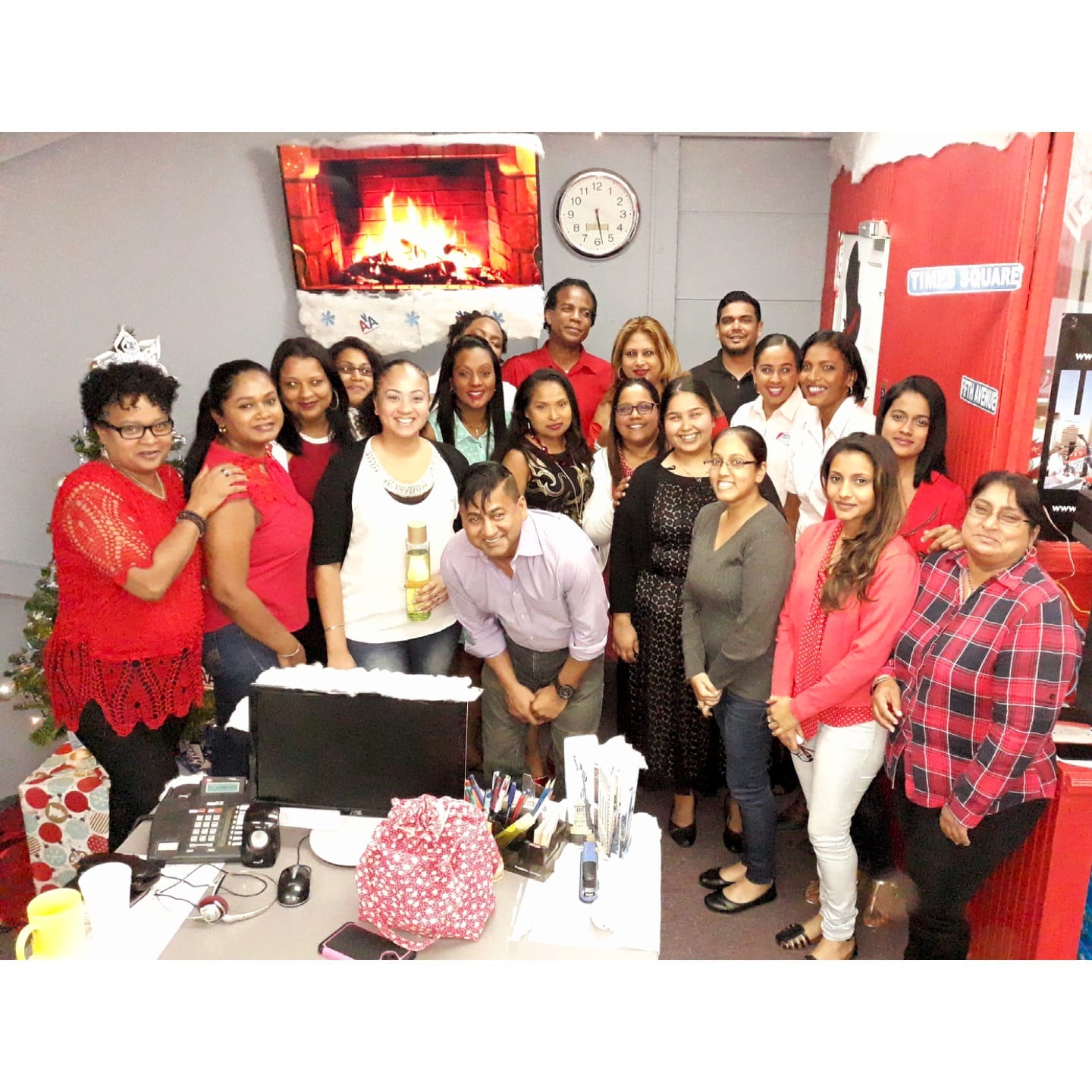 Amrals Travel Team Celebrating Christmas